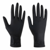 Перчатки нитриловые сверхпрочные с текстурой SFM MEGA TEX BLACK, Германия, 25 пар (50 штук), размер 8-9 (большой)