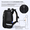 Ранец BRAUBERG SHINY, 2 отделения, с брелоком, "Тигр", СВЕТЯЩИЙСЯ РИСУНОК, 38х28х14 см, 270698