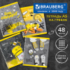 Тетрадь А5 48 л. BRAUBERG гребень, клетка, обложка картон, "Urban Style" (4 вида в спайке), 404338