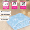 Плед новогодний, 150х200 см, с изображением СНЕЖИНОК, полиэстер, 210 г/м2, ЗОЛОТАЯ СКАЗКА, 592530