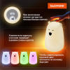 Ночник силиконовый LED "Медведь" 111x111x160 мм, белый свет/RGB, таймер, USB, аккумулятор 1200 мАч, DASWERK (ДАСВЕРК), 238938