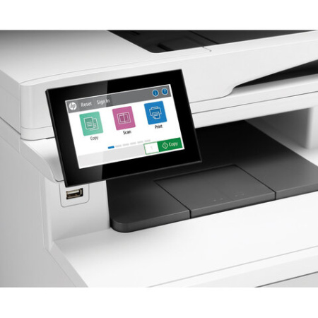 МФУ лазерное ЦВЕТНОЕ HP Color LJ Enterprise M480f "4 в 1", А4, 27 стр./мин., 55000 стр./мес, ДУПЛЕКС, ДАПД, сетевая карта, 3QA55A