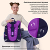 Ранец BRAUBERG PREMIUM, 2 отделения, с брелоком, "Блестящие бабочки", блестки, 38х29х16 см, 274393