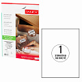 Этикетка самоклеящаяся УДАЛЯЕМАЯ мм, 1 этикетка, 70 г/м2, 25 листов, TANEX, сырье Финляндия, 114546, TW-2000