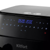 Аэрогриль KITFORT КТ-2250, 1750 Вт, 2х4,5 л, 12 программ, таймер, сенсорное управление, черный