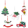 Украшение елочное (1 шт.) "Xmas Toys" 11х9,5 см, полимерная глина, 5 дизайнов, ЗОЛОТАЯ СКАЗКА