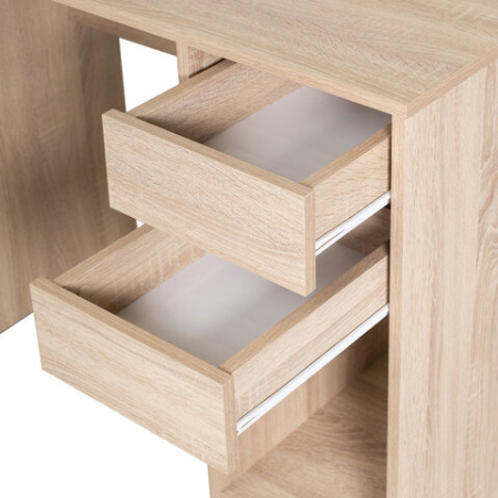 Стол письменный/компьютерный BRABIX "Scandi CD-017", 900х450х750 мм, 2 ящика, дуб сонома, 641895, ЦБ013706-2