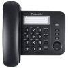 Телефон PANASONIC KX-TS2352RUB, черный, память 3 номера, повторный набор, тональный / импульсный режим, индикатор вызова