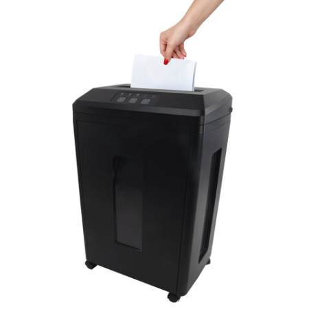 Уничтожитель (шредер) BRAUBERG PROFESSIONAL PS-623n, CD, "HeavyDuty", 7 уровень секретности, 1х2 мм, 6 листов, корзина 23 литра, 532592