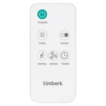 Охладитель воздуха колонный TIMBERK T-SAC01RC, 4 в 1, 3 режима, 50 Вт, бак 3 л, пульт ДУ, белый