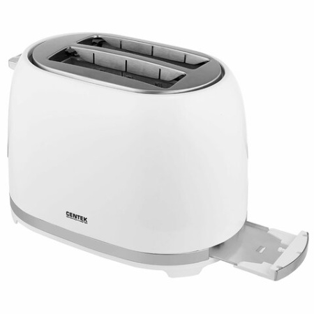 Тостер CENTEK CT-1432, 850 Вт, 2 тоста, 7 режимов, пластик, белый, CT-1432 WHITE
