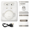 Наушники беспроводные TWS вкладыши с микрофоном CROMEX (КРОМЕКС) EP-T28W, Bluetooth 5.4, белые, 514121