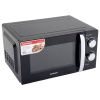 Микроволновая печь SONNEN MW2070BLCR-6MB, 20 л, 700 Вт, таймер, механическое управление, ручка, черная/хром, 454982