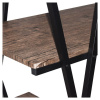 Стол на металлокаркасе BRABIX "LOFT CD-004", 1200х535х1110 мм, 3 полки, цвет