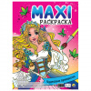 Раскраска "МАКСИ-РАСКРАСКА", АССОРТИ, 340х485 мм, 20 стр., внутренний блок 100 г/м2, ПР