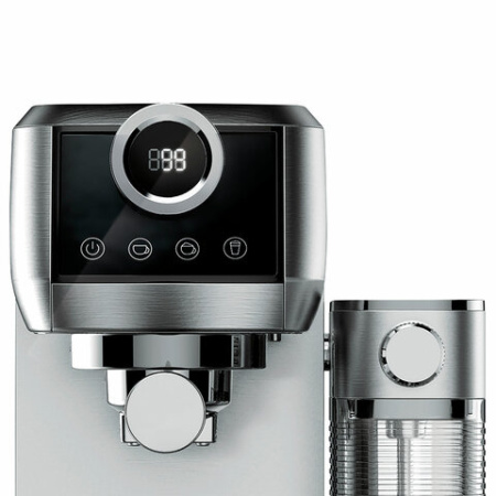 Кофеварка рожковая CENTEK CT-1170, 1350 Вт, объем 1,3 л, 20 бар, автоматический капучинатор, серая