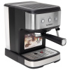 Кофеварка рожковая ручной капучинатор SONNEN CM8501, 1100 Вт, 1,5 л, 15 бар, черная/серебро, 456335