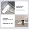 Швабра с распылителем UltraSpray Z, 2 насадки из микрофибры с плоским ворсом, скребок, LAIMA, 609145