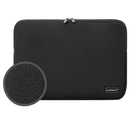 Чехол для ноутбука HEIKKI SLIM 15,6'' (ХЕЙКИ), неопрен, Case, черный, 26х37х2,5 см, 272605