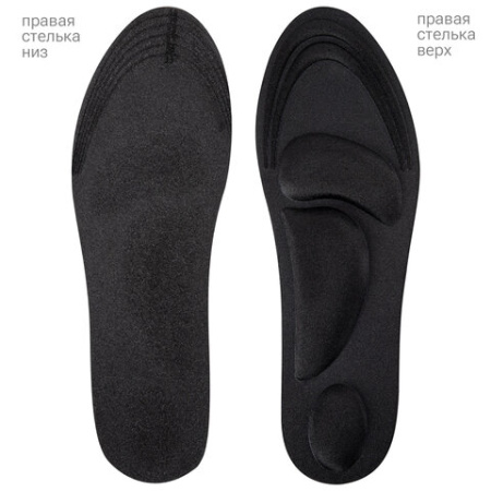 Стельки для обуви с супинатором 4D COMFORT PLUS, материал FOAM, размер RU 34-39 / EU 35-40, с линиями выреза, SHEGRA (ШЕГРА), 700744