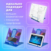 Подставка для книг и учебников большая BRAUBERG KIDS "Outer Space", регулируемый угол наклона, металлическая, 238055