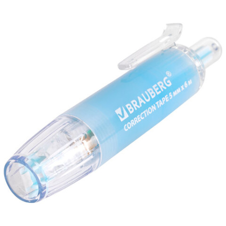 Корректирующая лента BRAUBERG PASTEL 360, 5 мм х 6 м, ассорти, автоматическая, блистер, 272662