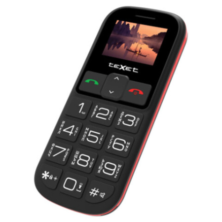 Телефон мобильный TEXET TM-B322, 2 SIM, 1,44", microSD, FM, MP3, фонарик, SOS, черный, 00-00003036