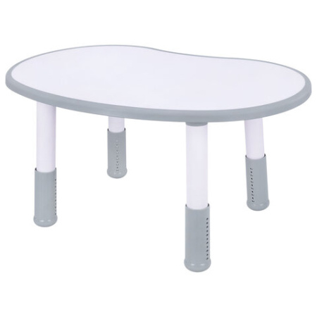 Стол детский BRABIX KIDS CT-002, растущий, 2-8 лет, пластик белый + серый, 533296