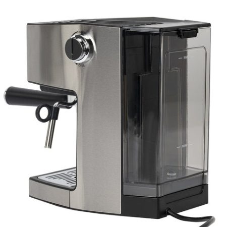 Кофеварка рожковая с дисплеем SONNEN CM-2066, ручной капучинатор, сенсор, 1 л, 950 Вт, 19 бар, 457882