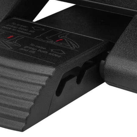 Подставка для ног BRABIX Ultra 2 44х34 см, массажер, регулировка высоты и угла наклона, 533037