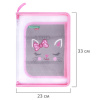 Папка для труда на молнии BRAUBERG KIDS А4, 1 отделение, прозрачная, органайзер, "Очаровательный кот", 273397
