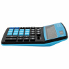 Калькулятор настольный BRAUBERG EXTRA COLOR-12-BKBU (206x155 мм), 12 разрядов, двойное питание, ЧЕРНО-ГОЛУБОЙ, 250476