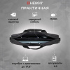 Сумка портфель HEIKKI MAXIMUM (ХЕЙКИ) с отделением для ноутбука 17,3", черная с серой вставкой, 34х44х6 см, 272590