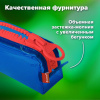 Пенал BRAUBERG с объемной "тракторной" молнией, 1 отделение, ПВХ, 22х8х6,5 см, "Contrast blue", 272341