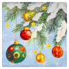 Чехол на подушку новогодний (1 шт.) 45х45 см, "X-mas Magic", полиэстер, 4 дизайна, ЗОЛОТАЯ СКАЗКА