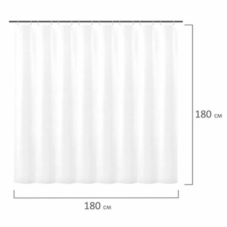 Штора для ванной комнаты CRYSTAL WALL с 3D-эффектом водонепроницаемая, 180х180 см, LAIMA HOME, 608451