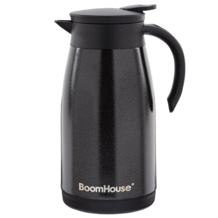 Чайник-термос 1 л, BOOMHOUSE (БУМХАУС) COFFEE BREAK, нержавеющая сталь SUS304, черный, ТЕРМОЧАЙНИК, 700328
