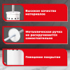 Ершик для унитаза с подставкой, металл, белый, глянцевый, LAIMA, 604962