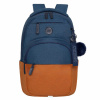 Рюкзак GRIZZLY школьный, укрепленная спинка, 2 отделения, для девочек, BLUE/ORANGE, 43х27,5х16 см, RD-341-2/3
