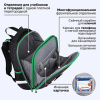 Ранец BRAUBERG PREMIUM, 2 отделения, с брелоком, "Атака", патчи на липучках, 38х29х16 см, 273104