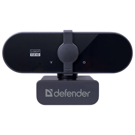 Веб-камера DEFENDER G-lens 2590 QHD, 3,7 Мп, микрофон, USB 2.0, регулируемый крепеж, черная, 63113