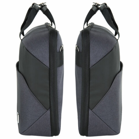 Сумка портфель BRAUBERG MODERN с отделением для ноутбука 15-16", откидная крышка, серая, 29х42х11 см, 270828