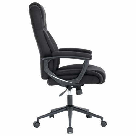Кресло BRABIX PREMIUM "Adagio EX-551", ткань, пятилучие металл, черное, 532938
