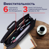Папка-портфель пластиковая БОЛЬШОГО ФОРМАТА BRAUBERG "ПОРТФОЛИО" А3 (470х380х130 мм), 3 отделения, черная, 223081