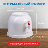 Кулер водораздатчик БЕЗ НАГРЕВА И ОХЛАЖДЕНИЯ, SONNEN TS-01, настольный, 1 кран, белый, 452417