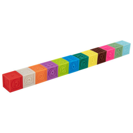 Тактильные кубики, сенсорные, ЭКО 12 штук, BAMBOX BABY (БАМБОКС БЭБИ), 665900