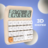 Калькулятор настольный BRAUBERG KW-1000-BG (152x132 мм), 3D-кнопки, 12 разрядов, бежевый, 272957