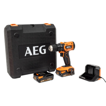 Дрель-шуруповерт аккумуляторная, 18 В, 60 Нм, Li-ion 2х2 Ач, AEG BS18G4-202C, 4935478630
