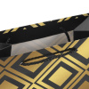 Пакет подарочный (1 штука) 18x10x23 см, ЗОЛОТАЯ СКАЗКА "Gold Luxury", тиснение фольгой, чёрный, 608248