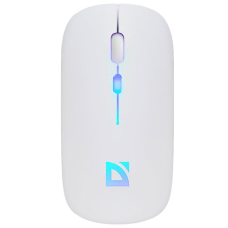 Мышь беспроводная DEFENDER TOUCH MM-997, USB, 3 кнопки+1 колесо-кнопка, оптическая, белая, 52998